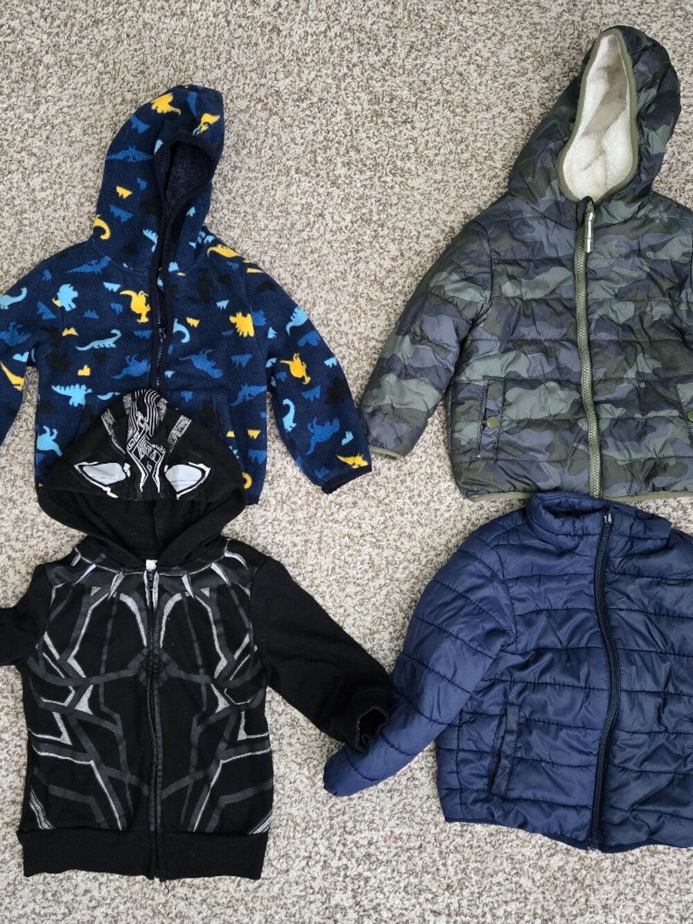 Toddler Boy Clothes Size 2T Bundle of Jackets, Sweaters, Hoodies